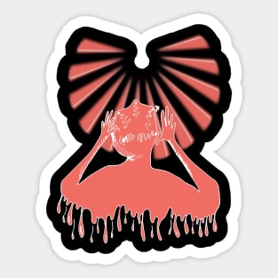 Coral Melt Sticker